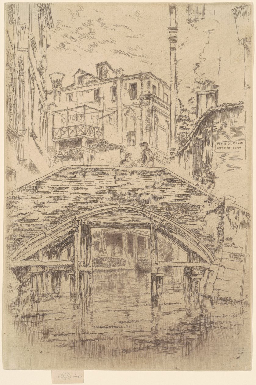 Ponte del Piovan da James Abbott McNeill Whistler