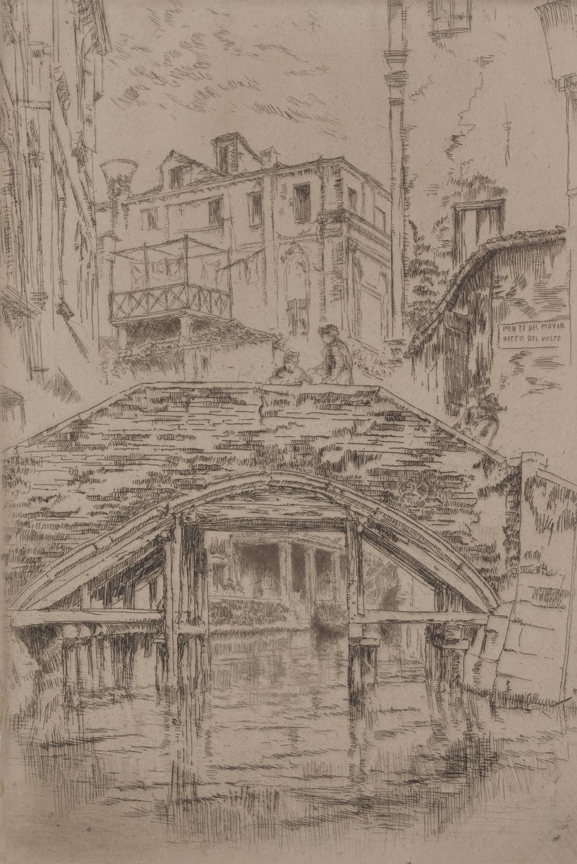 Ponte del Piovan da James McNeill Whistler
