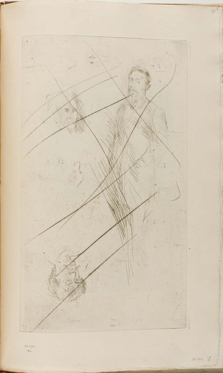 Schizzi di Ritratti inclusi F.R. Leyland e Whistler da James Abbott McNeill Whistler