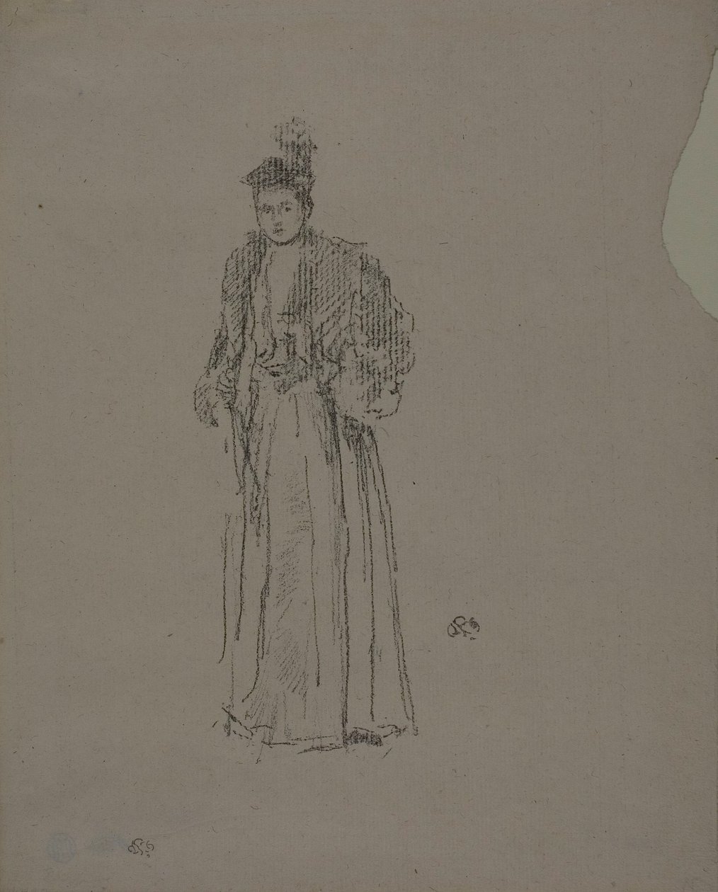 Studio di ritratto: Miss Charlotte R. Williams da James Abbott McNeill Whistler