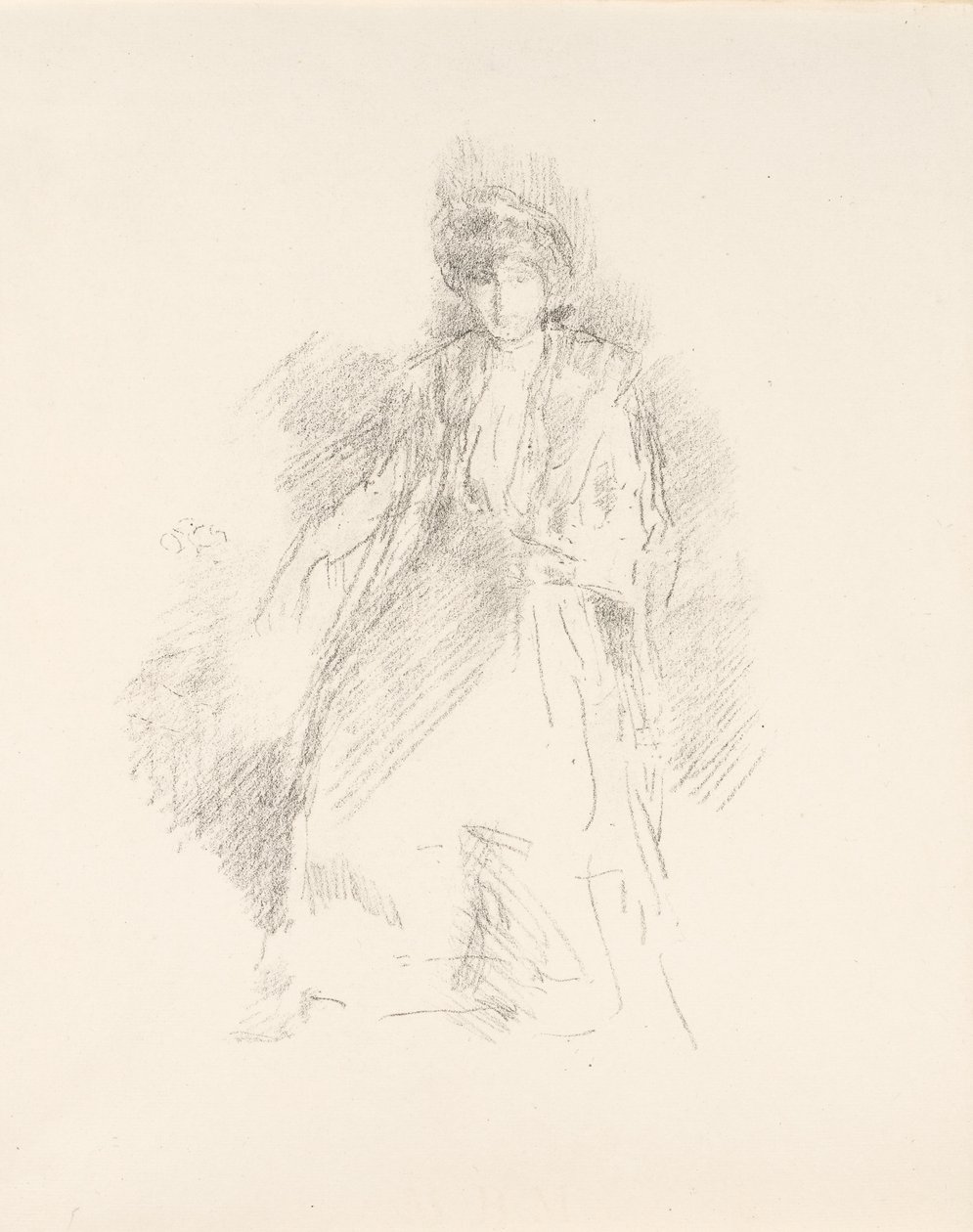 Ritratto di una Giovane Donna con Cappello [Miss Seaton] da James Abbott McNeill Whistler