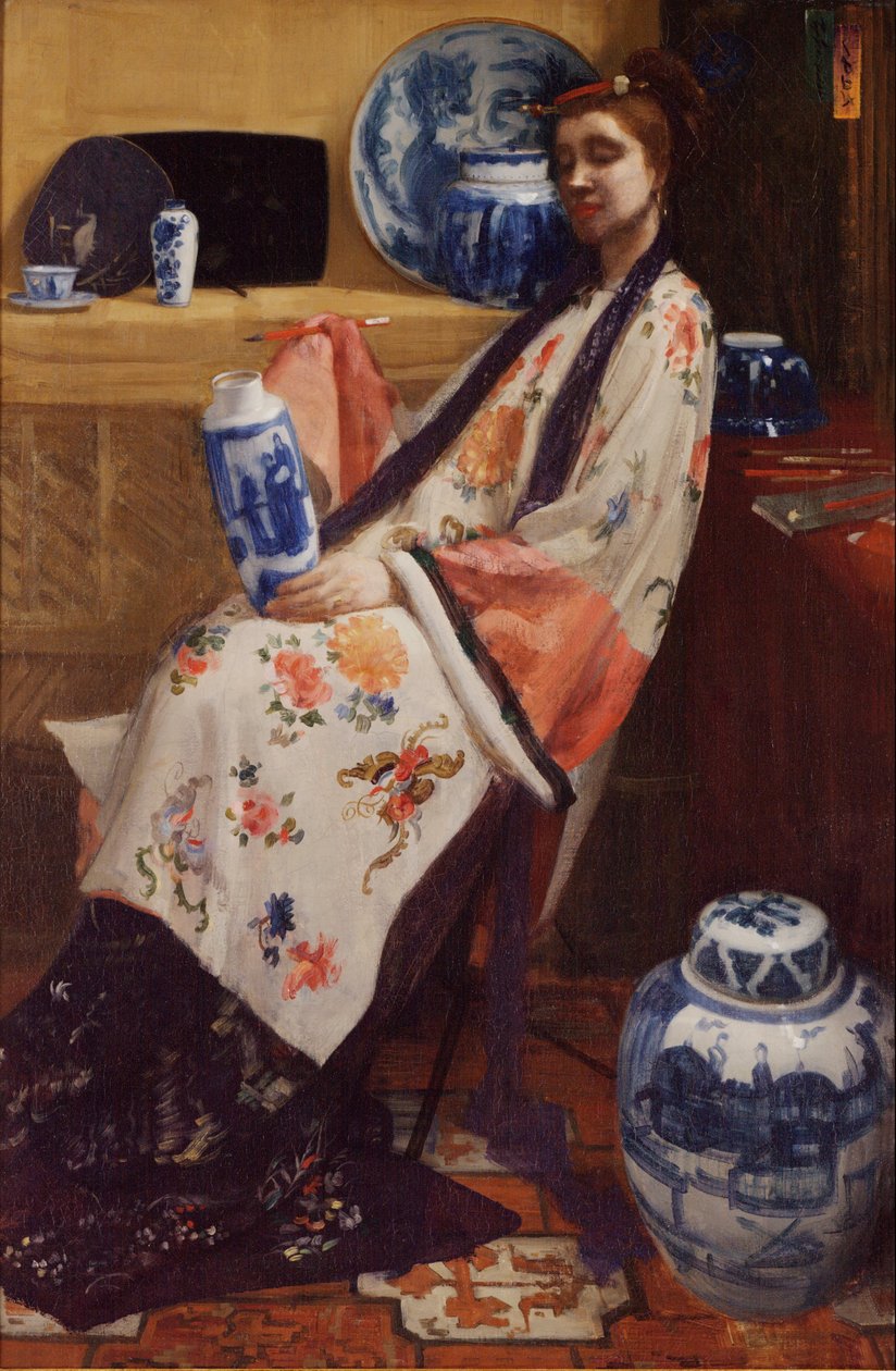 Viola e rosa: La Lange Leizen dei sei marchi da James McNeill Whistler