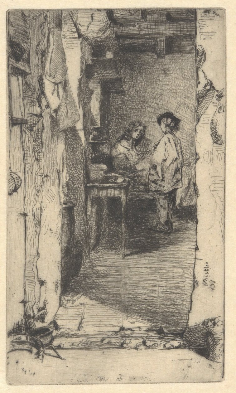 Raccoglitori di stracci, Quartiere Mouffetard, Parigi da James Abbott McNeill Whistler