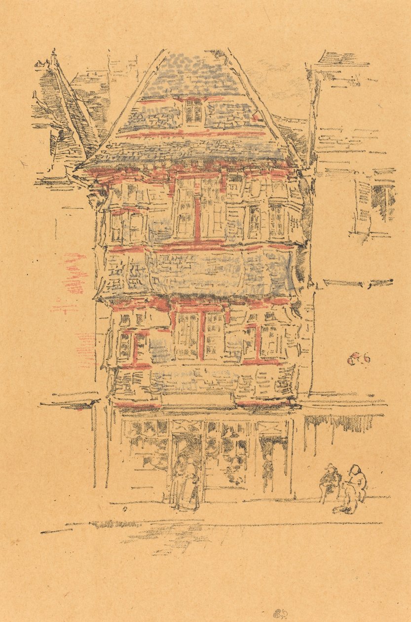 Casa rossa, Paimpol da James Abbott McNeill Whistler