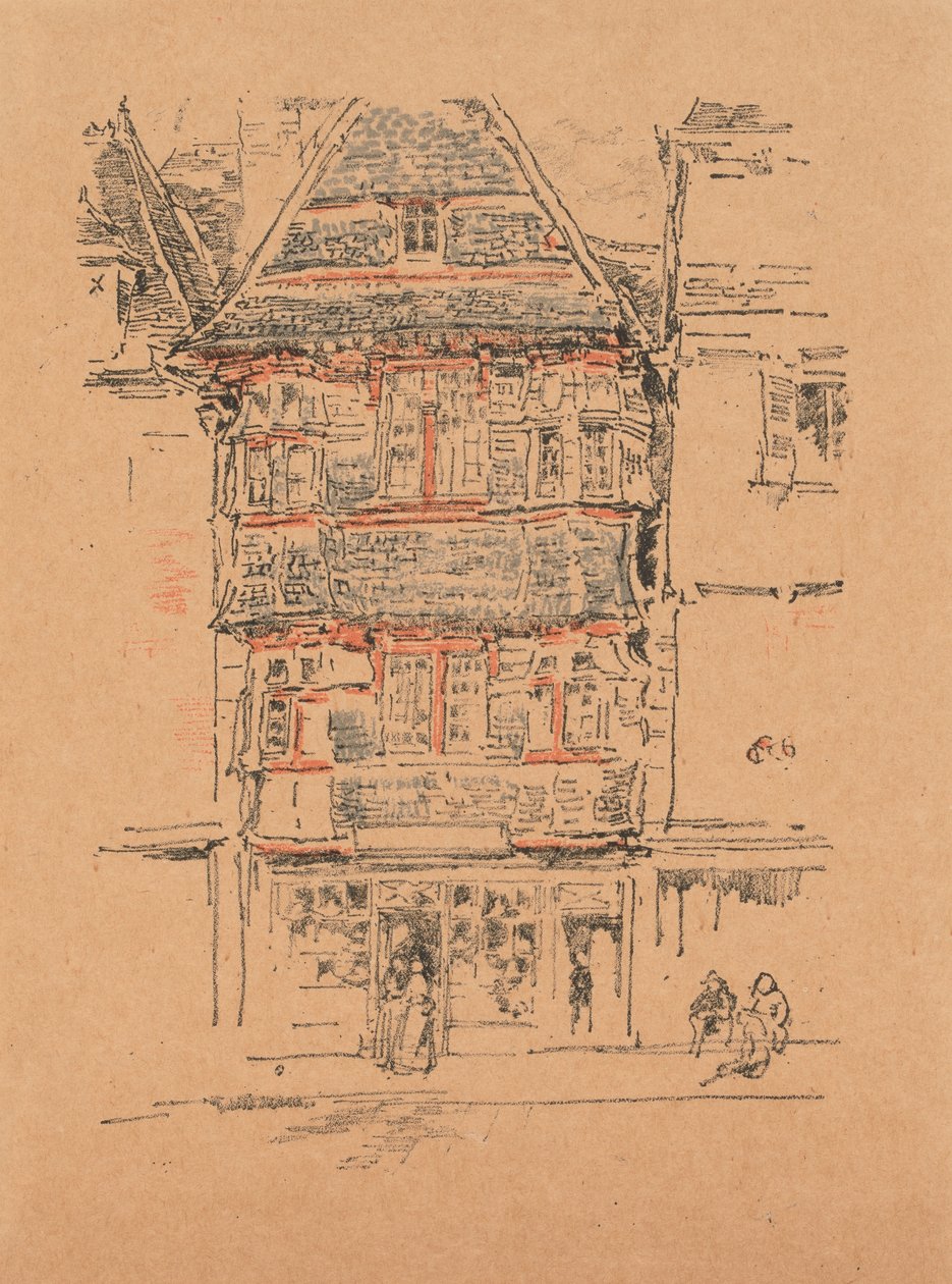 Casa Rossa, Paimpol da James Abbott McNeill Whistler