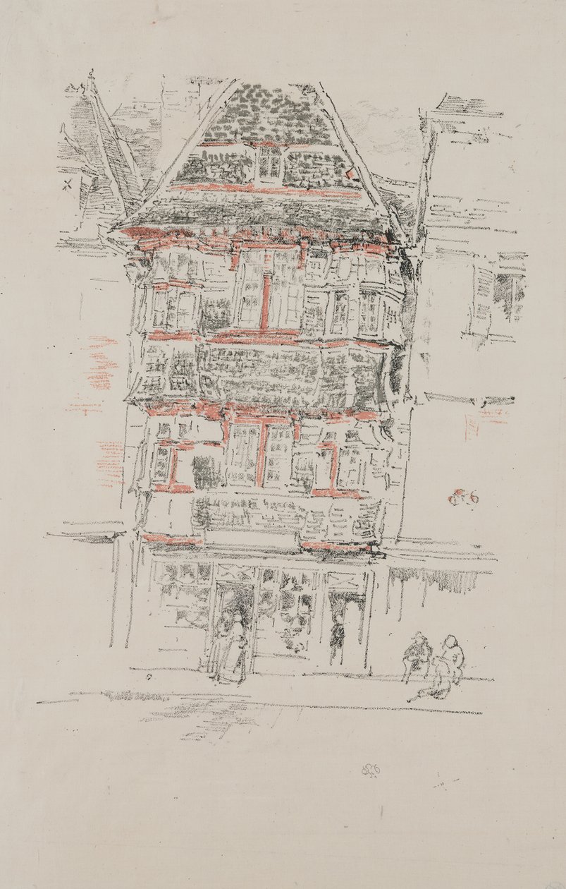 Casa Rossa, Paimpol da James Abbott McNeill Whistler