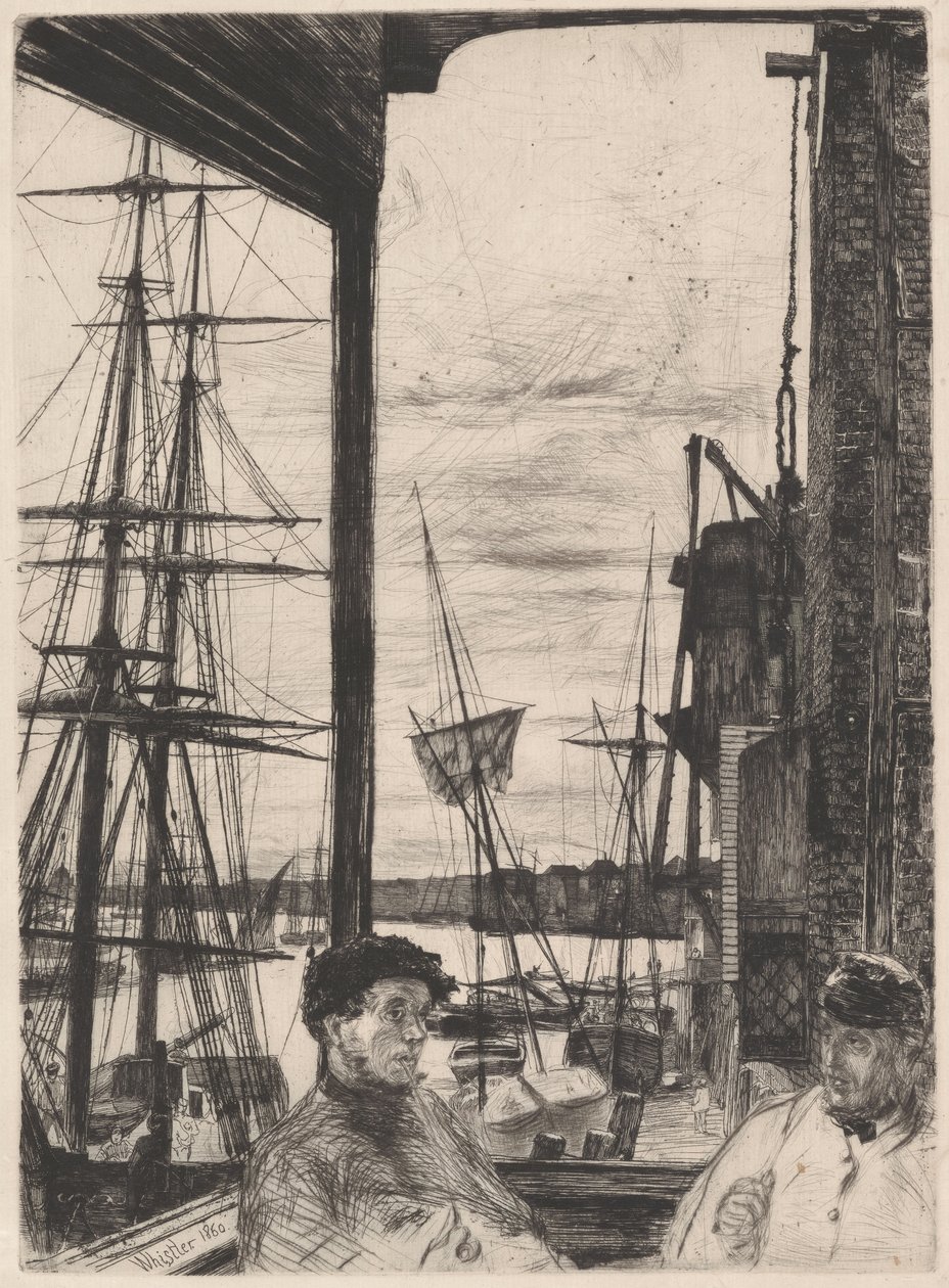 Rotherhithe K. 66 III dalla serie "The Thames Set" da James McNeill Whistler