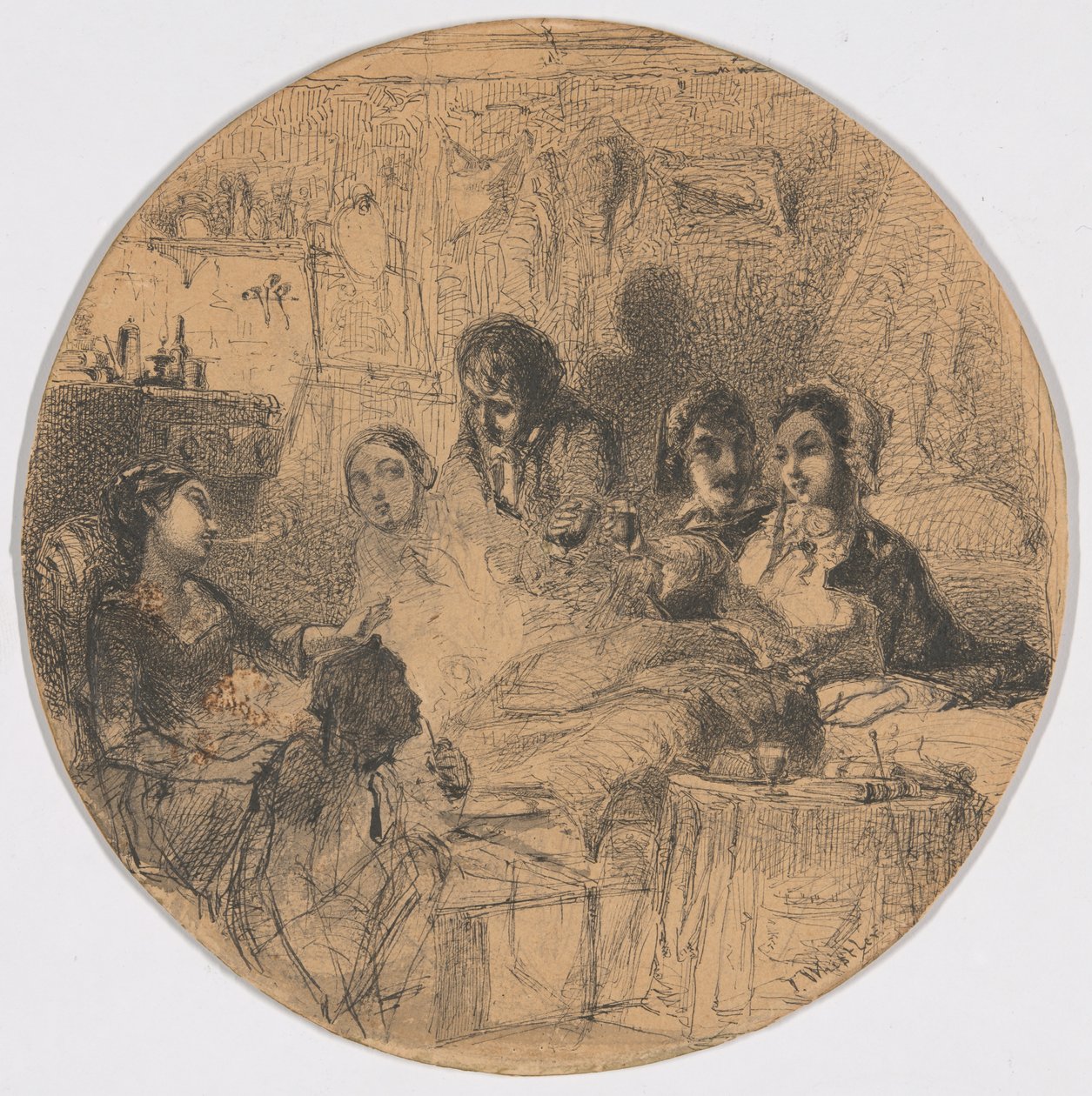 Scena da Bohemian Life da James McNeill Whistler
