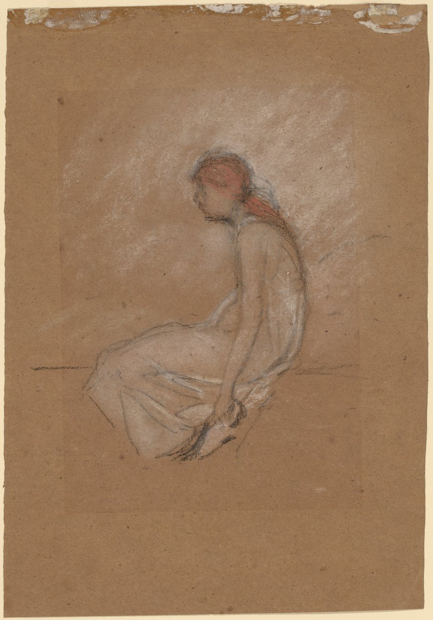Donna seduta con capelli rossi da James Abbott McNeill Whistler