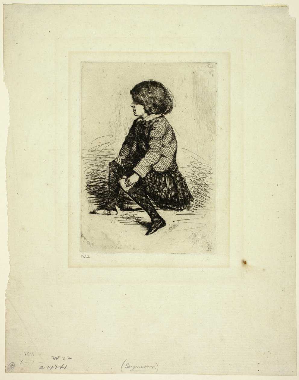 Seymour Haden Jr, seduto da James Abbott McNeill Whistler
