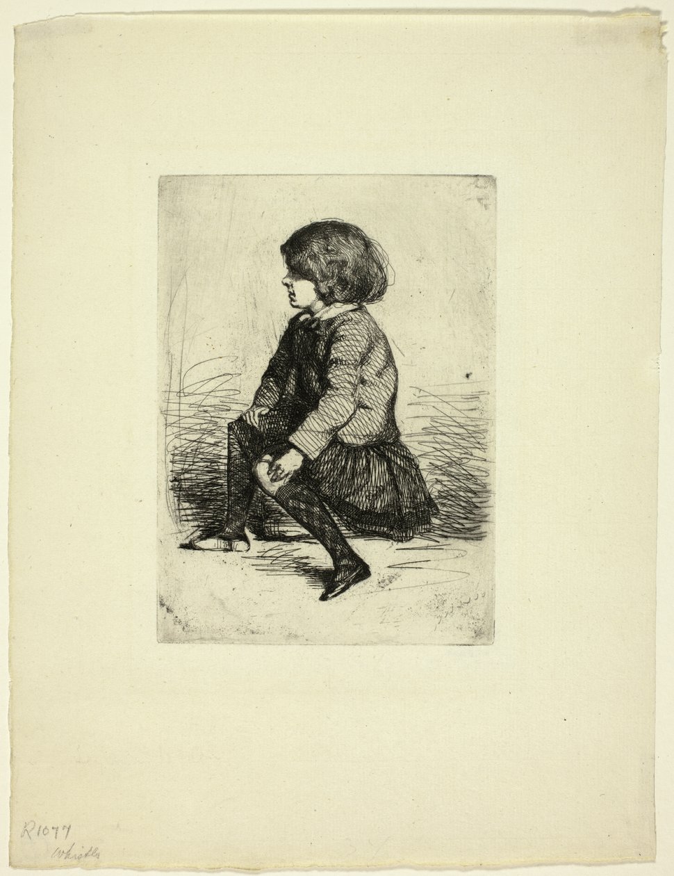 Seymour Haden, Jr, seduto da James Abbott McNeill Whistler