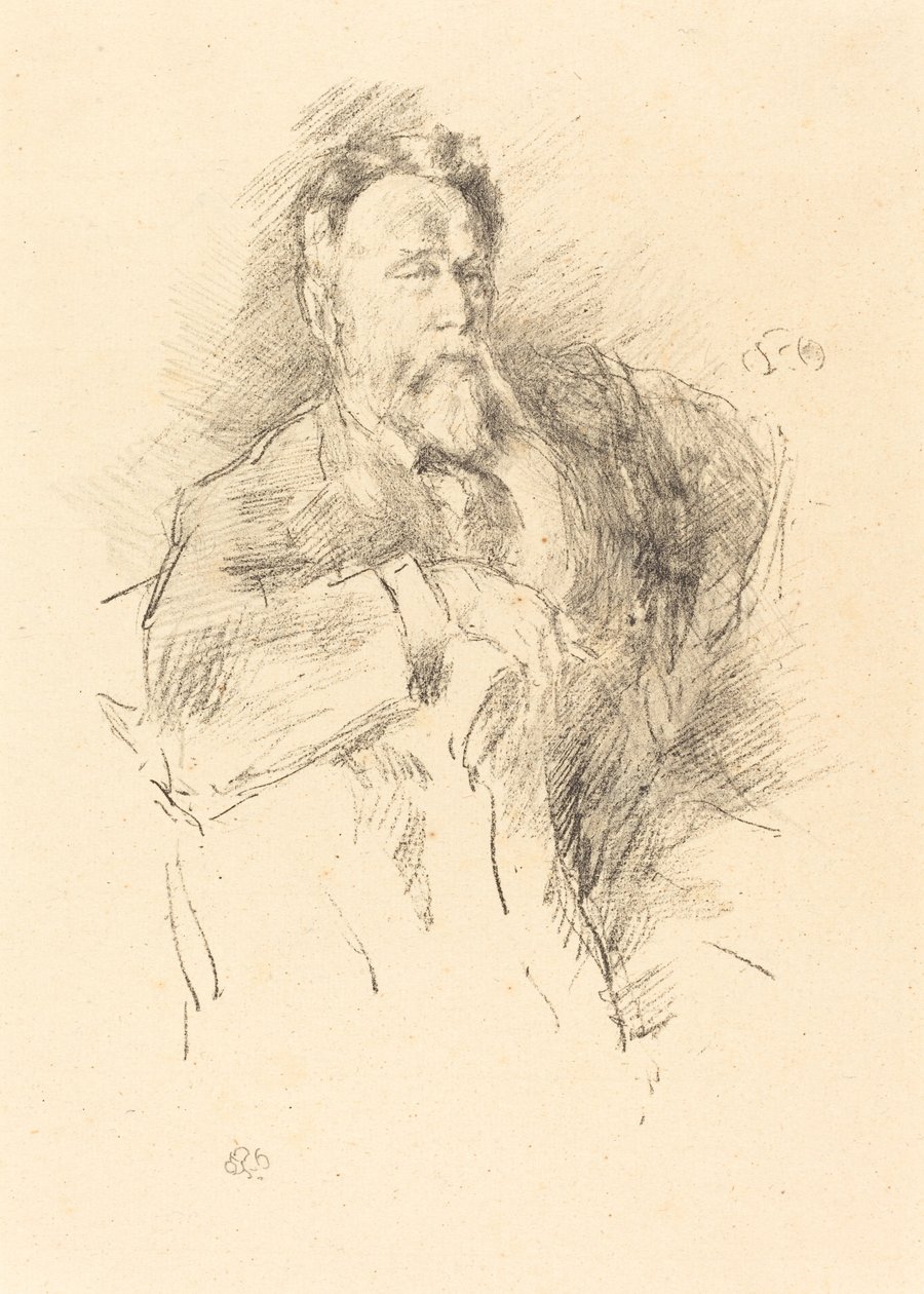 Schizzo di William E. Henley da James Abbott McNeill Whistler