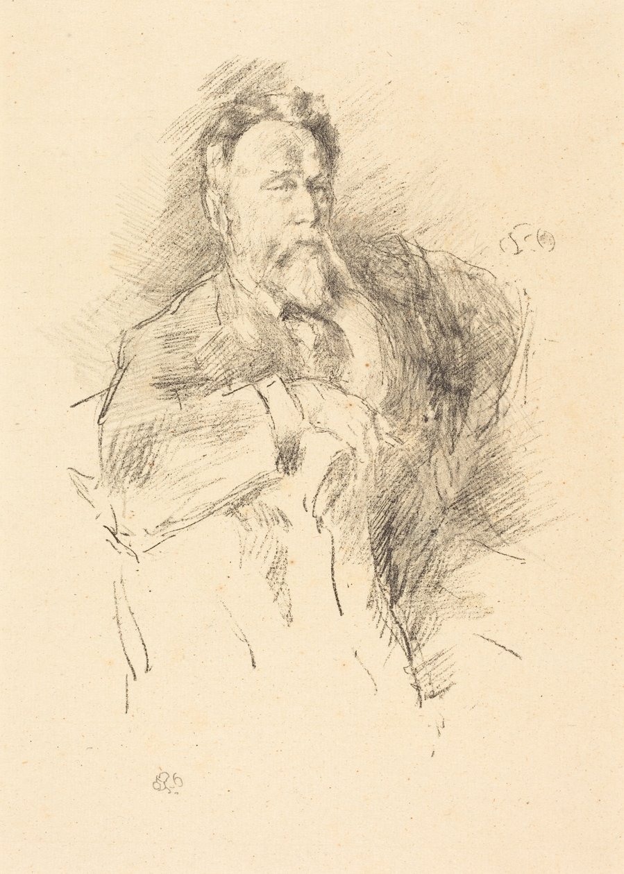 Schizzo di William E. Henley da James McNeill Whistler