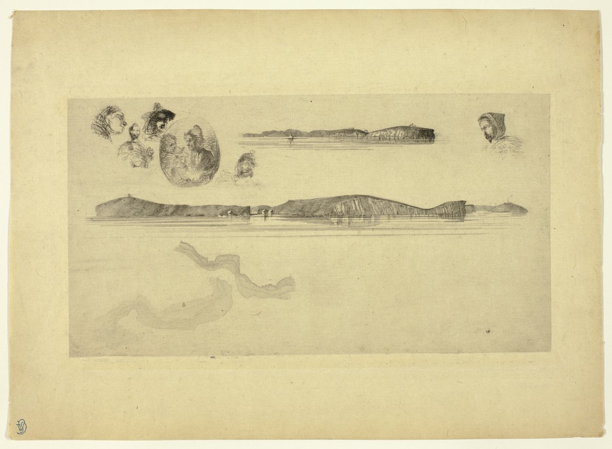 Schizzi sulla piastra del Coast Survey da James Abbott McNeill Whistler
