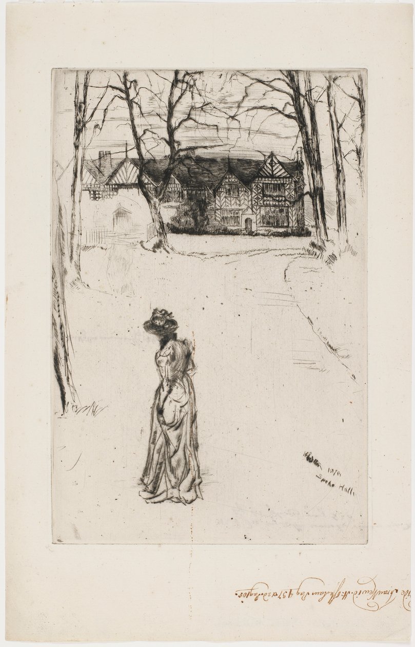 Speke Hall: Il viale da James Abbott McNeill Whistler