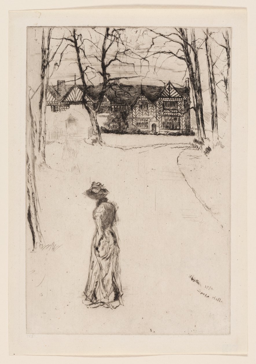 Speke Hall: Il viale da James Abbott McNeill Whistler
