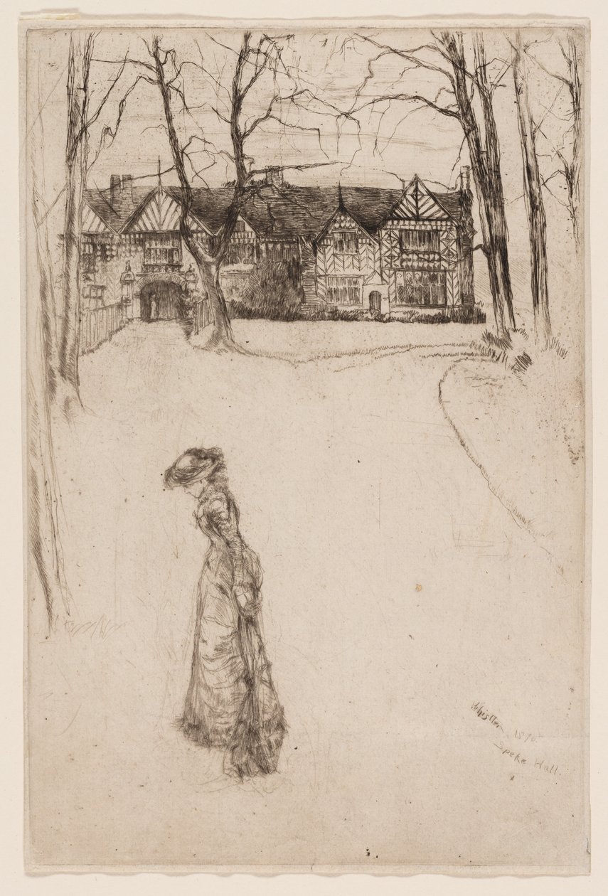 Speke Hall: Il viale da James Abbott McNeill Whistler