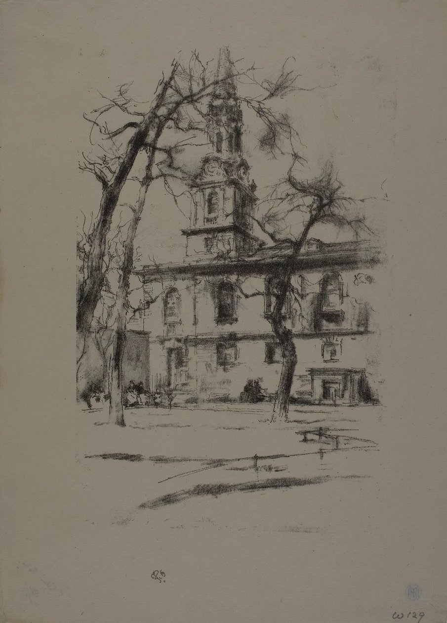 San Giles-in-the-Fields da James Abbott McNeill Whistler