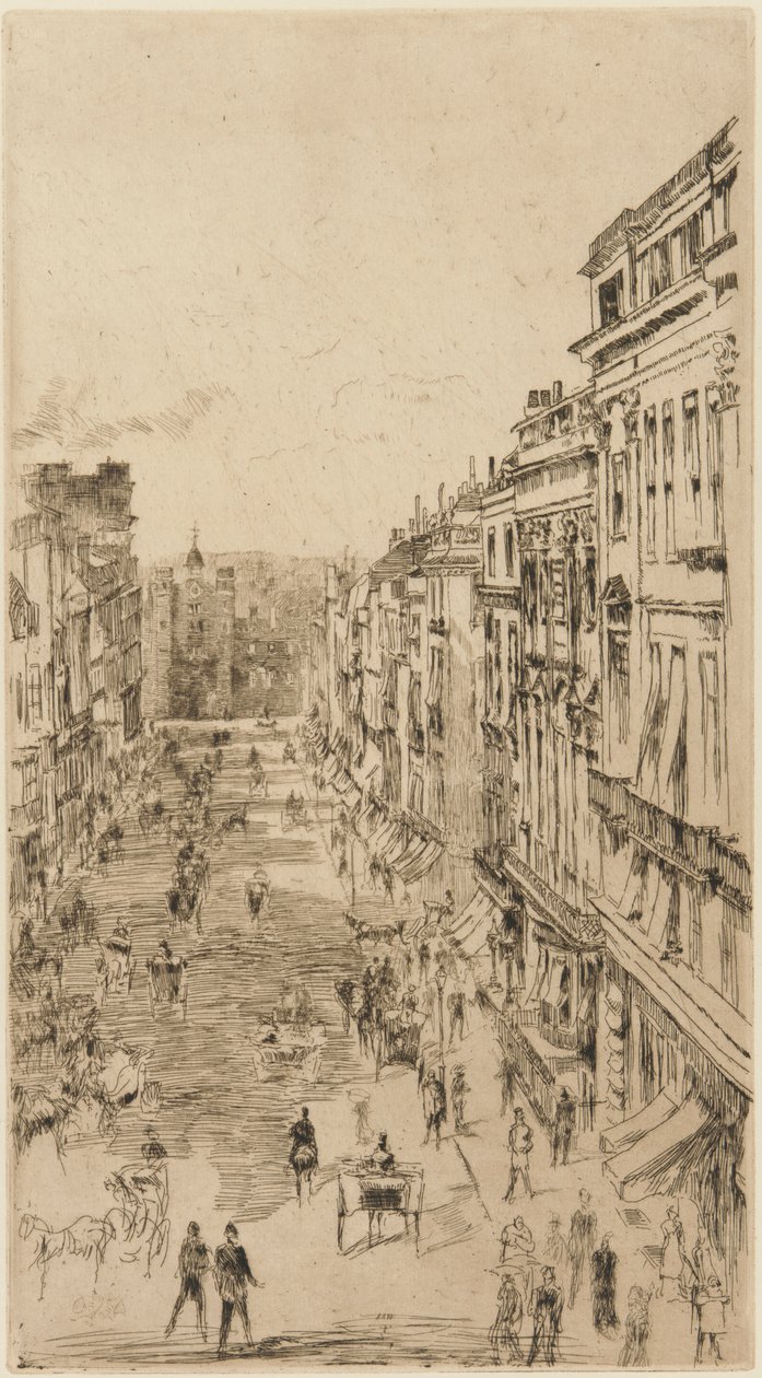 Via di San Giacomo da James Abbott McNeill Whistler