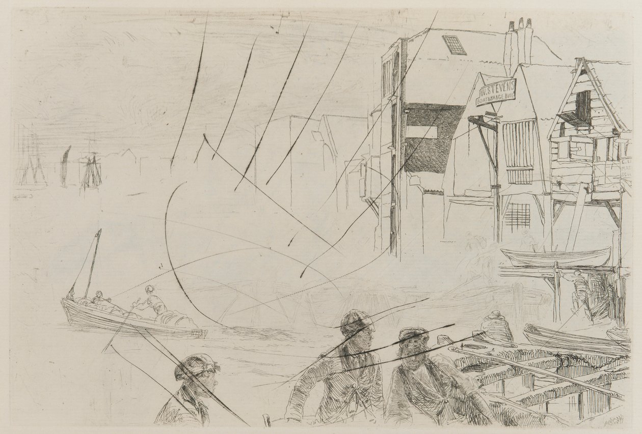 La Vita in Barca di Stevens da James Abbott McNeill Whistler