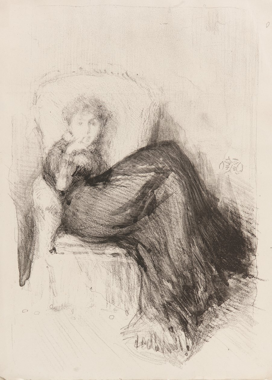 Studio—Maude Seduta da James Abbott McNeill Whistler