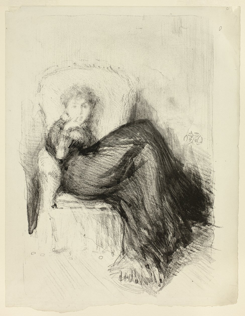 Studio: Maud seduta da James Abbott McNeill Whistler