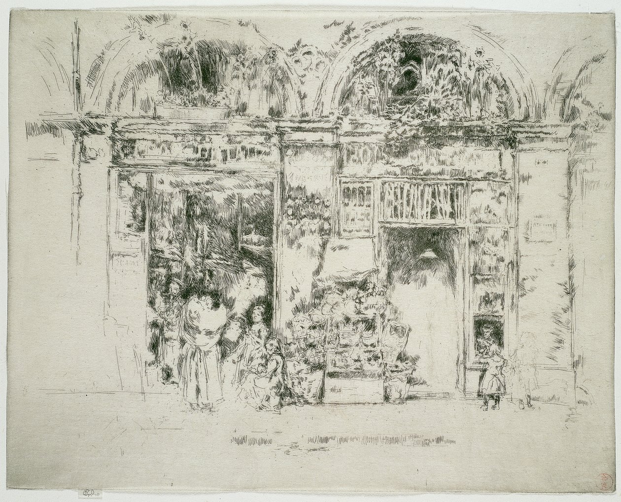 Girasoli, Marché St Germain, Parigi da James McNeill Whistler