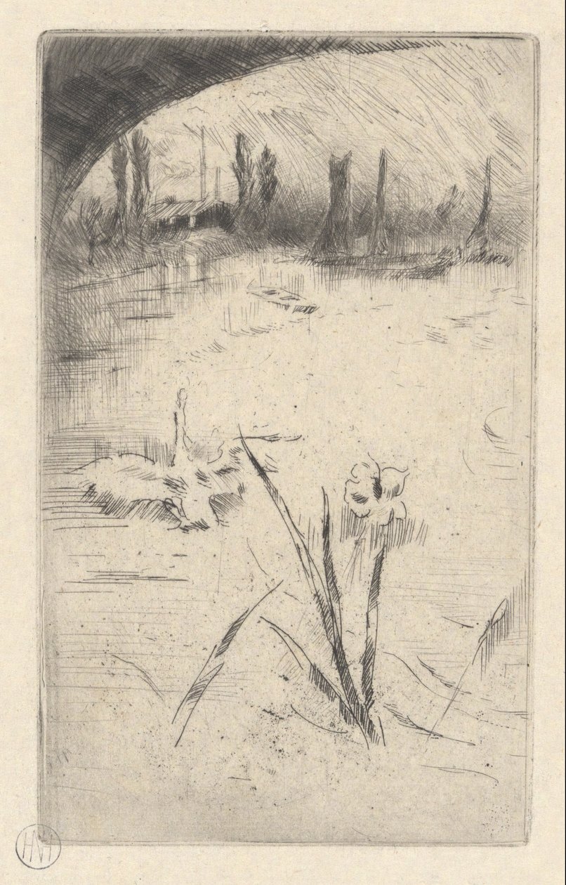 Cigno e Iris da James Abbott McNeill Whistler