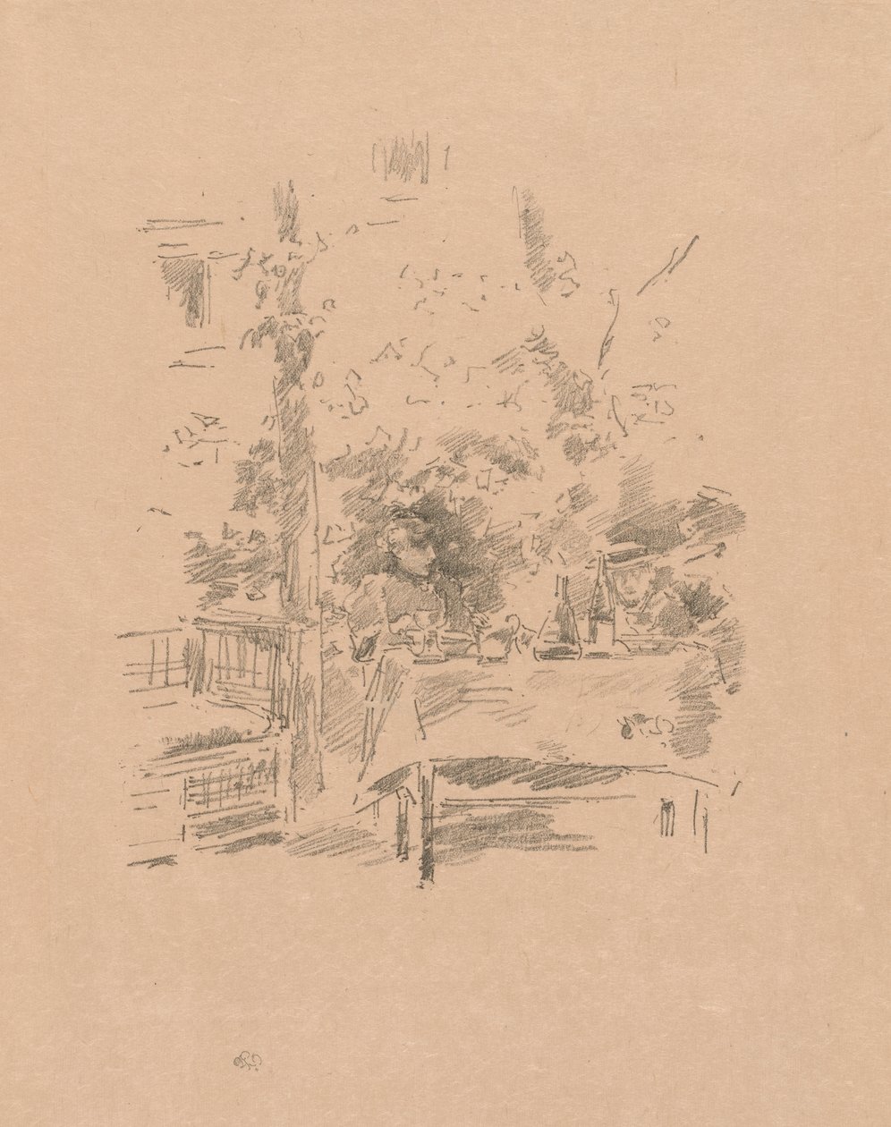 Tête-à-tête nel giardino da James McNeill Whistler