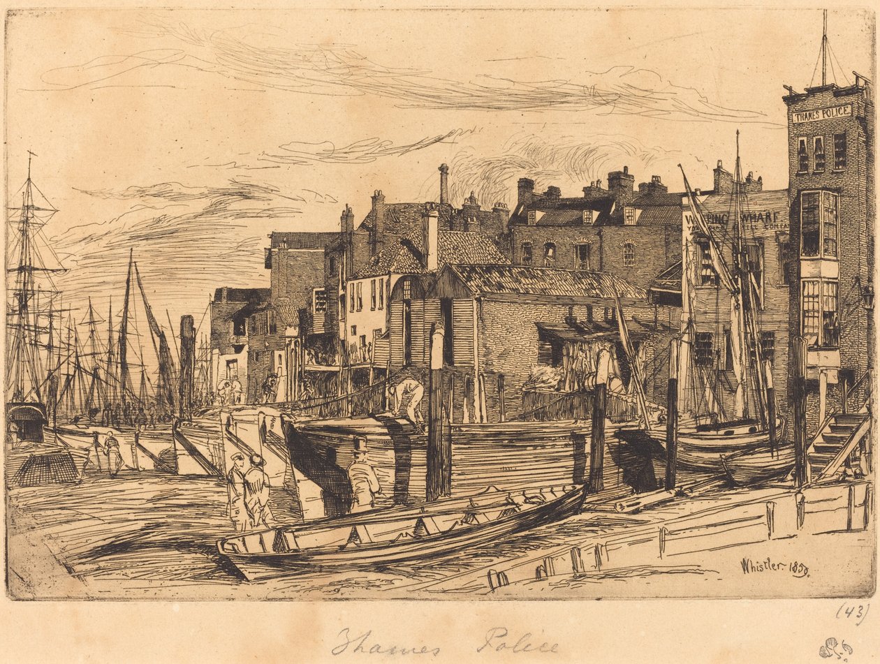 Polizia del Tamigi da James Abbott McNeill Whistler