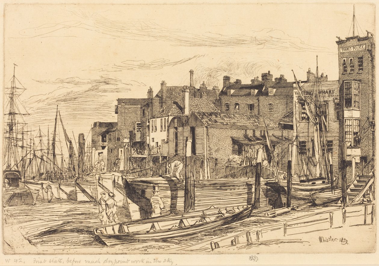 Polizia del Tamigi da James McNeill Whistler