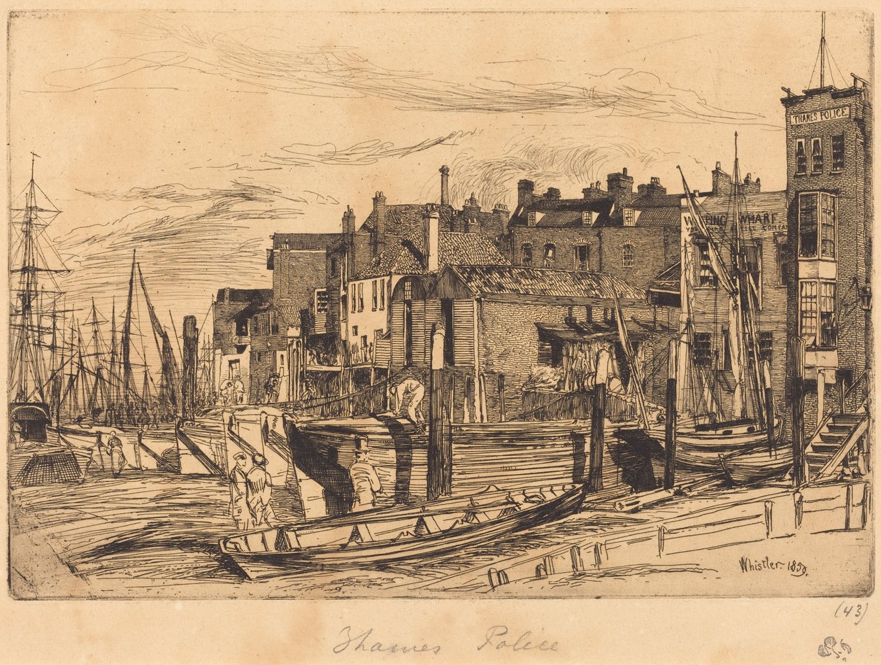 Polizia del Tamigi da James McNeill Whistler