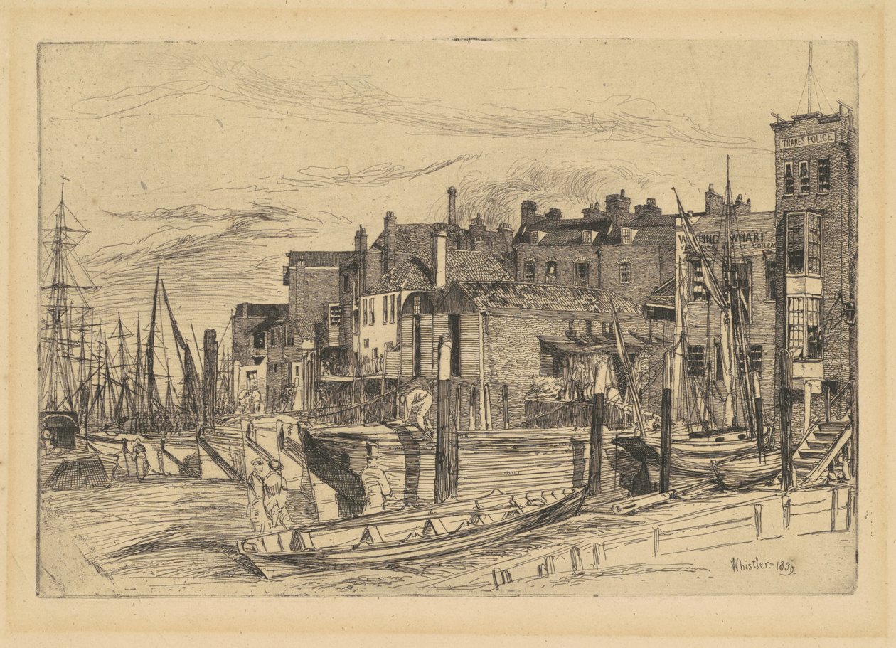 Polizia del Tamigi da James McNeill Whistler