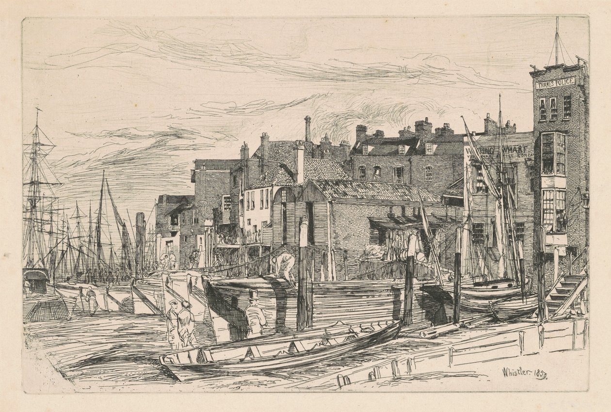 Polizia del Tamigi da James McNeill Whistler