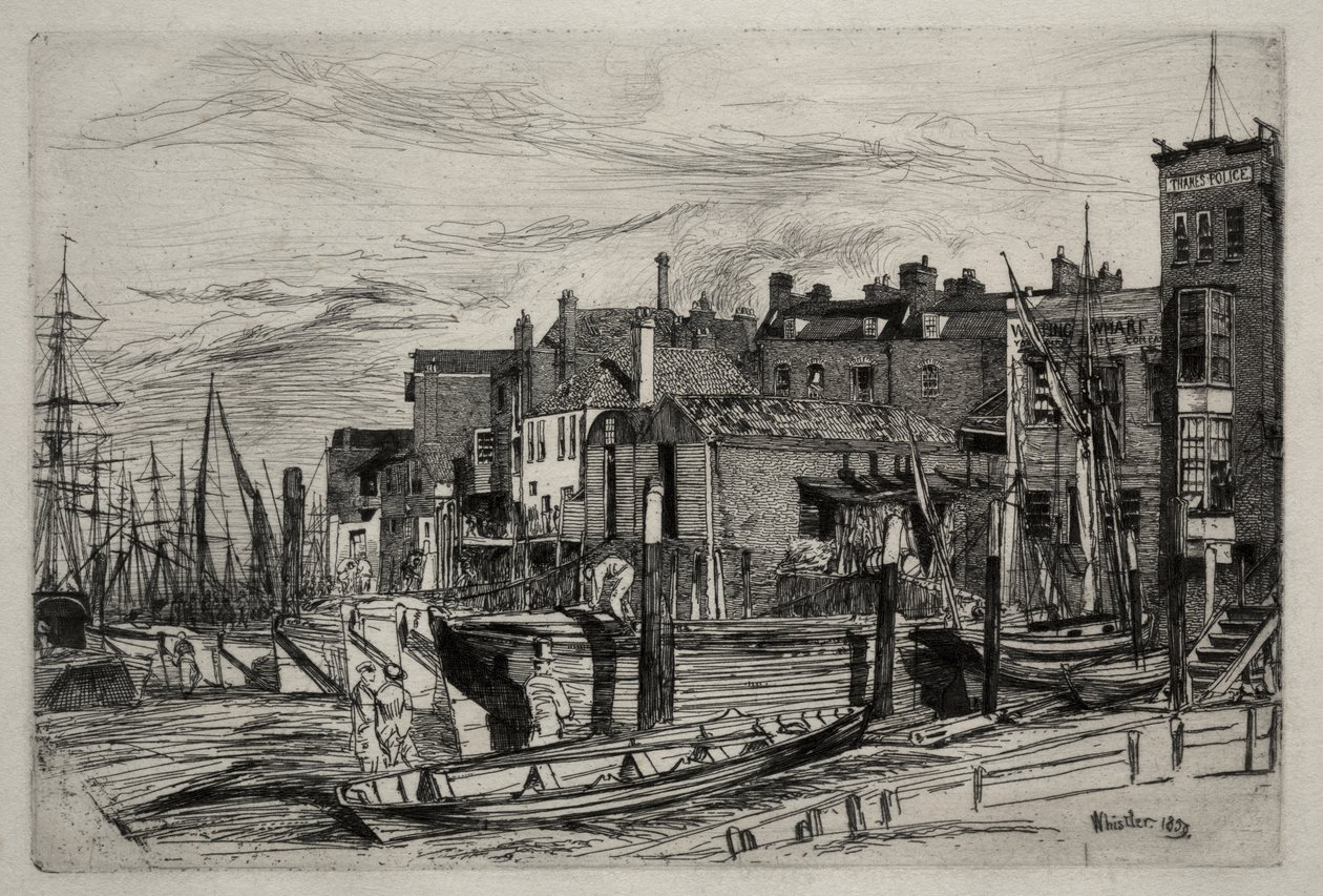 Polizia del Tamigi da James McNeill Whistler