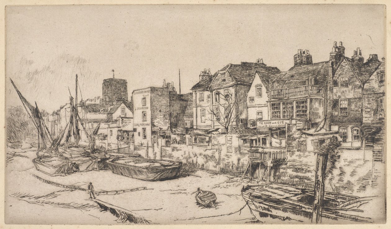 Il “Adamo ed Eva”, Old Chelsea da James McNeill Whistler