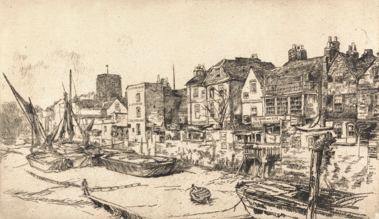 La taverna di Adamo ed Eva, Vecchia Chelsea da James Abbott McNeill Whistler