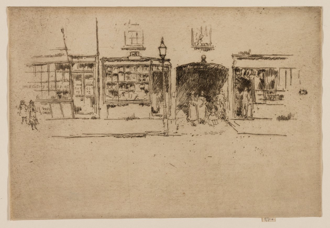 Il negozio del barbiere, Chelsea da James McNeill Whistler