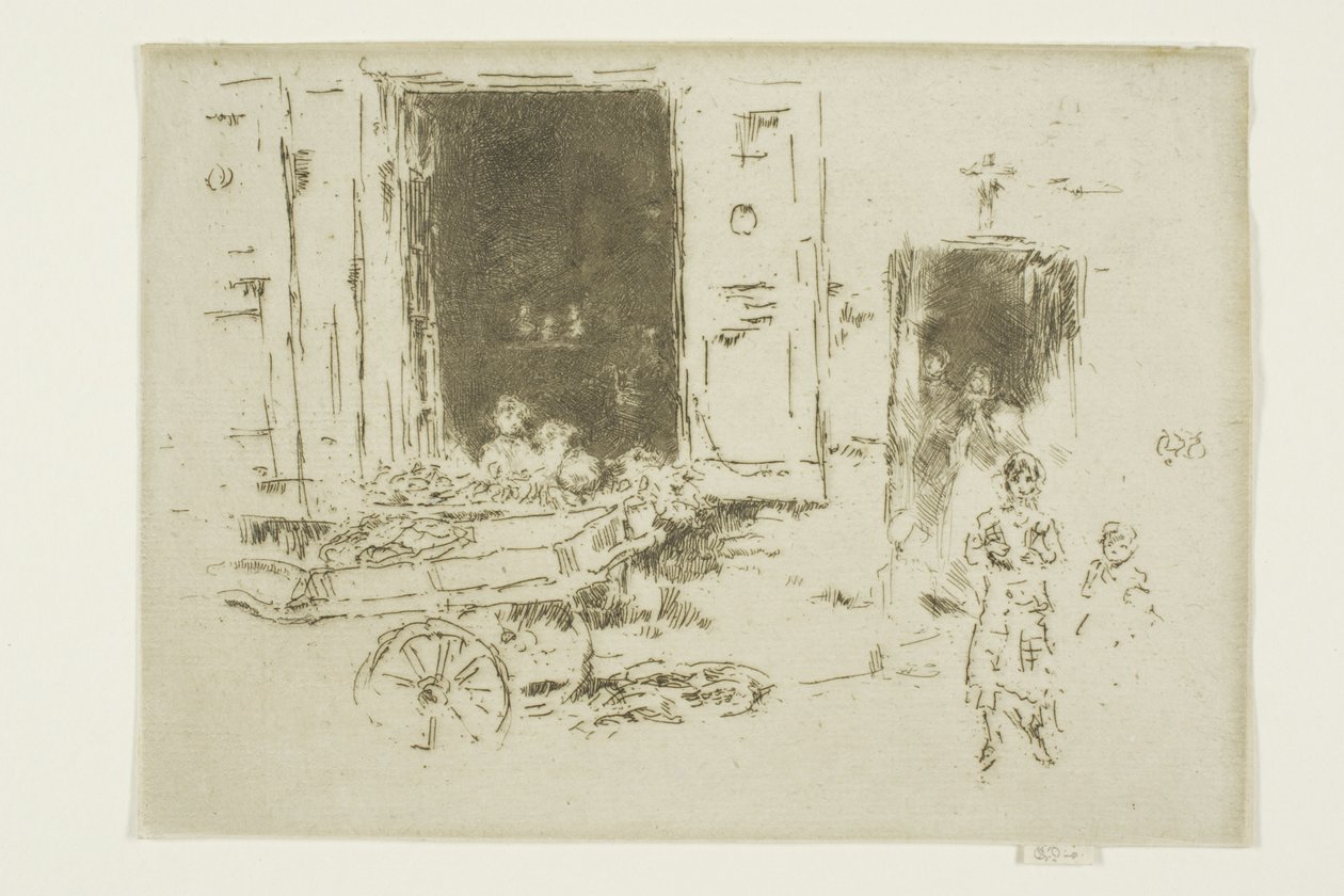 Il barrow - Quartiere des Marolles, Bruxelles da James Abbott McNeill Whistler