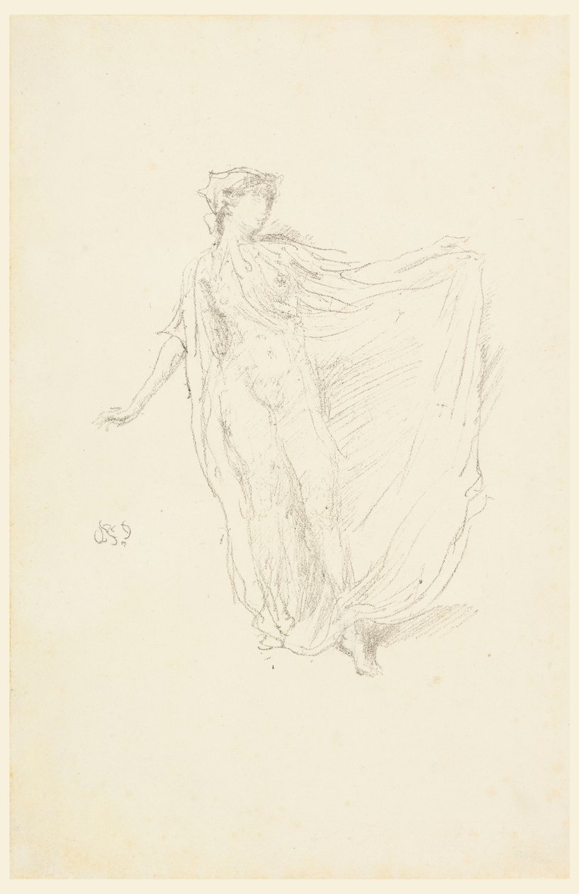 La ragazza danzante, 1890 da James Abbott McNeill Whistler