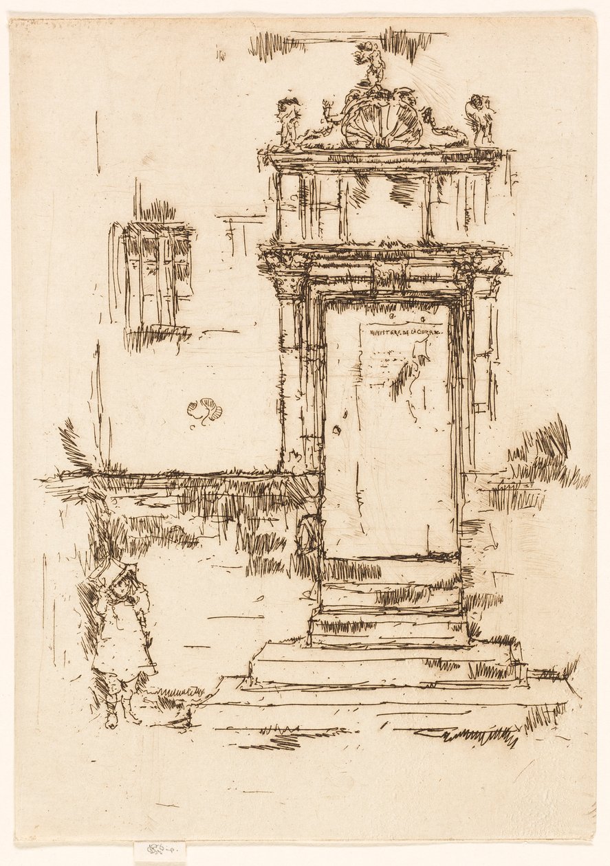 La Porta della Cappella, Montrésor da James McNeill Whistler