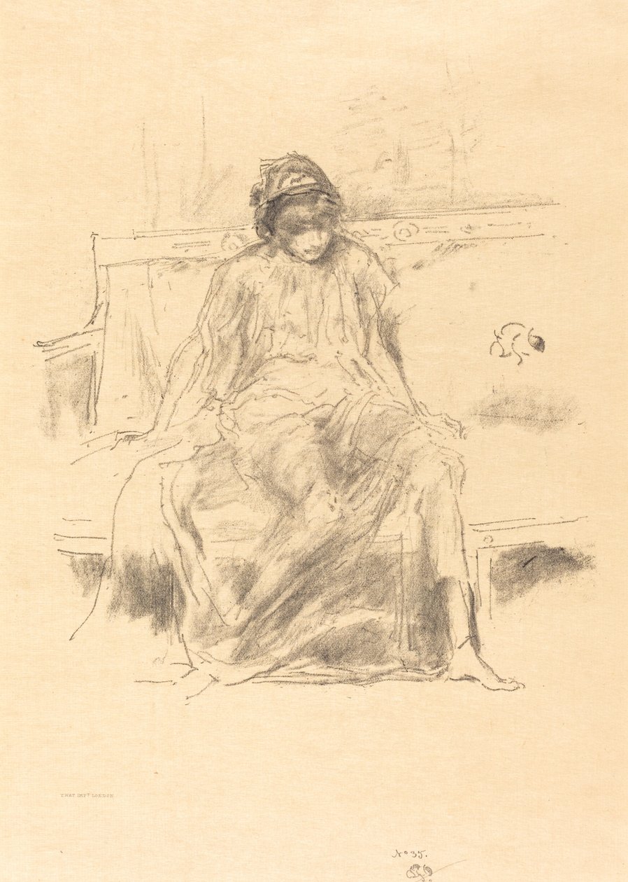 Figura drappeggiata, seduta da James Abbott McNeill Whistler