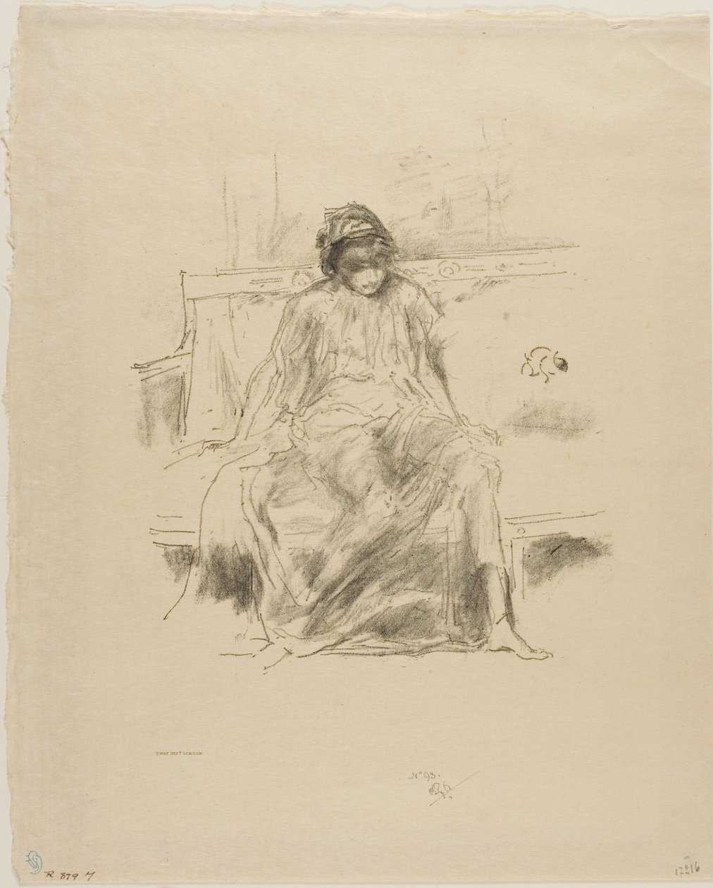 Figura drappeggiata, seduta da James Abbott McNeill Whistler