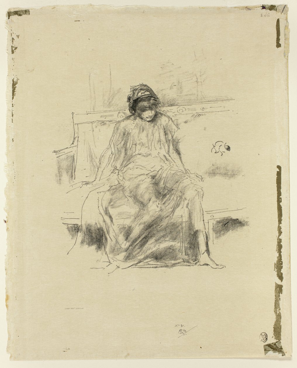 Figura Drappeggiata, Seduta da James Abbott McNeill Whistler