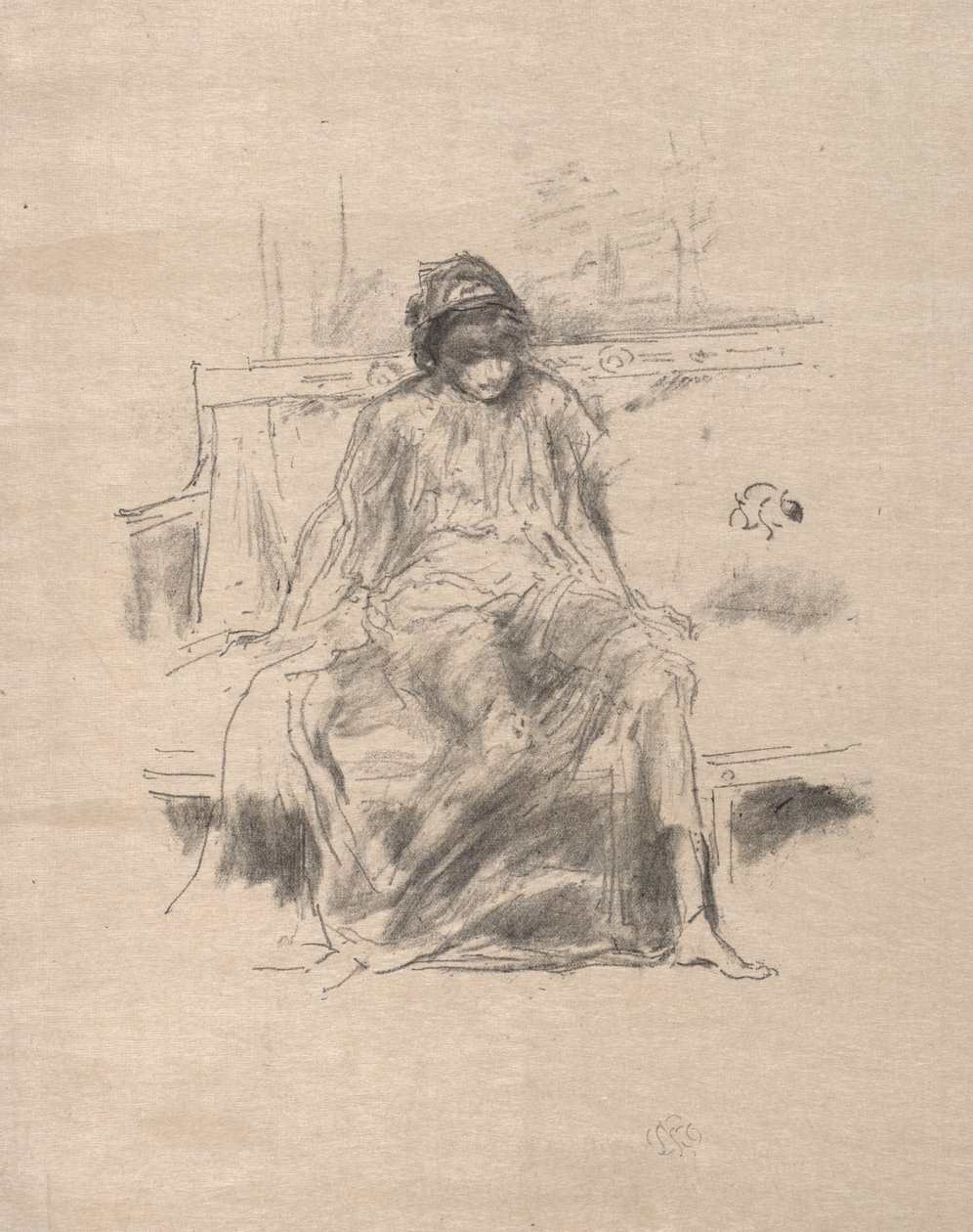 La figura drappeggiata seduta da James McNeill Whistler