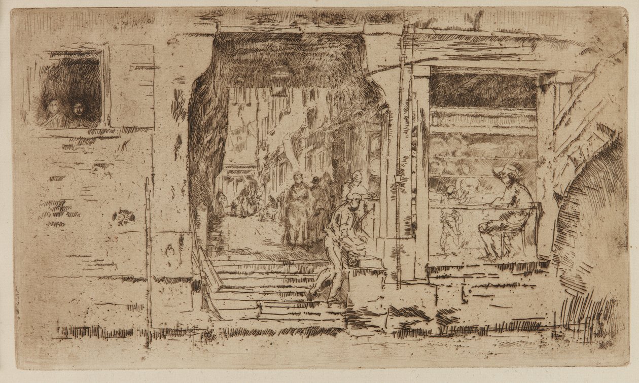 Il negozio di pesce, Venezia da James Abbott McNeill Whistler