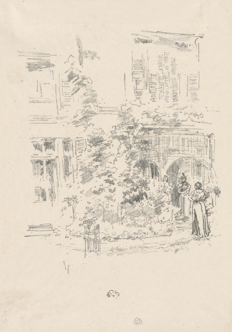 Il portico del giardino da James Abbott McNeill Whistler