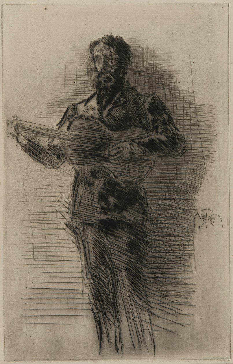 Il chitarrista da James Abbott McNeill Whistler