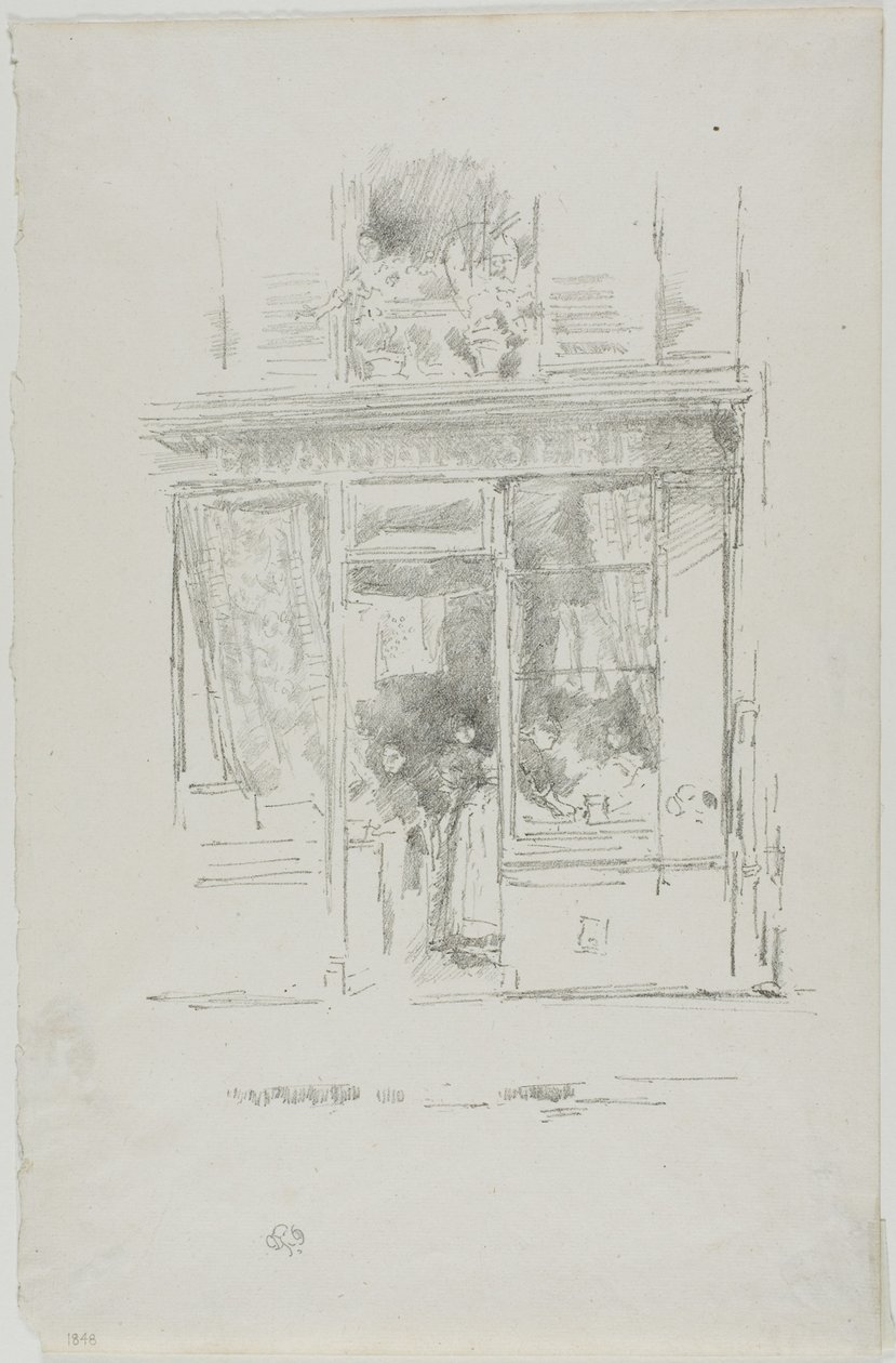 La lavandaia (La Blanchisseuse de la place Dauphine) da James Abbott McNeill Whistler