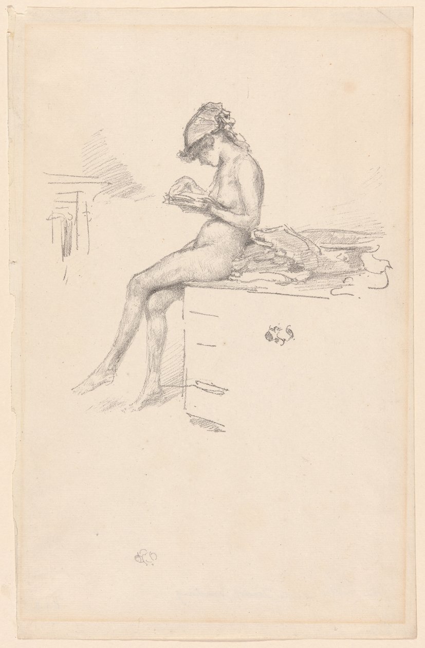 La Piccola Modella Nuda, che Legge da James Abbott McNeill Whistler